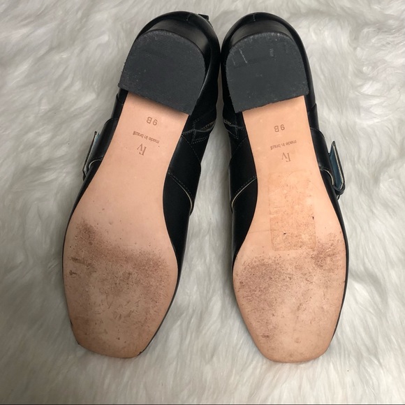 Frances Valentine “Cassie”Black Leather Heeled Ankle Boot,Size-9 - Picture 12 of 16